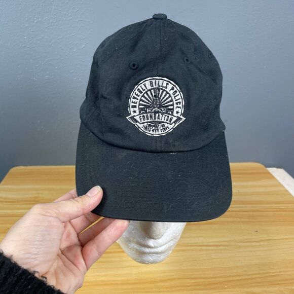 Flexfit Beverly Hills Police Foundation Cap Men L-XL Black Embroidered Hat Casua - Picture 2 of 8